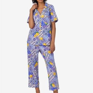 🍋 BedHead Cotton Knit Short Sleeve Cropped PJ Set *new without tags*